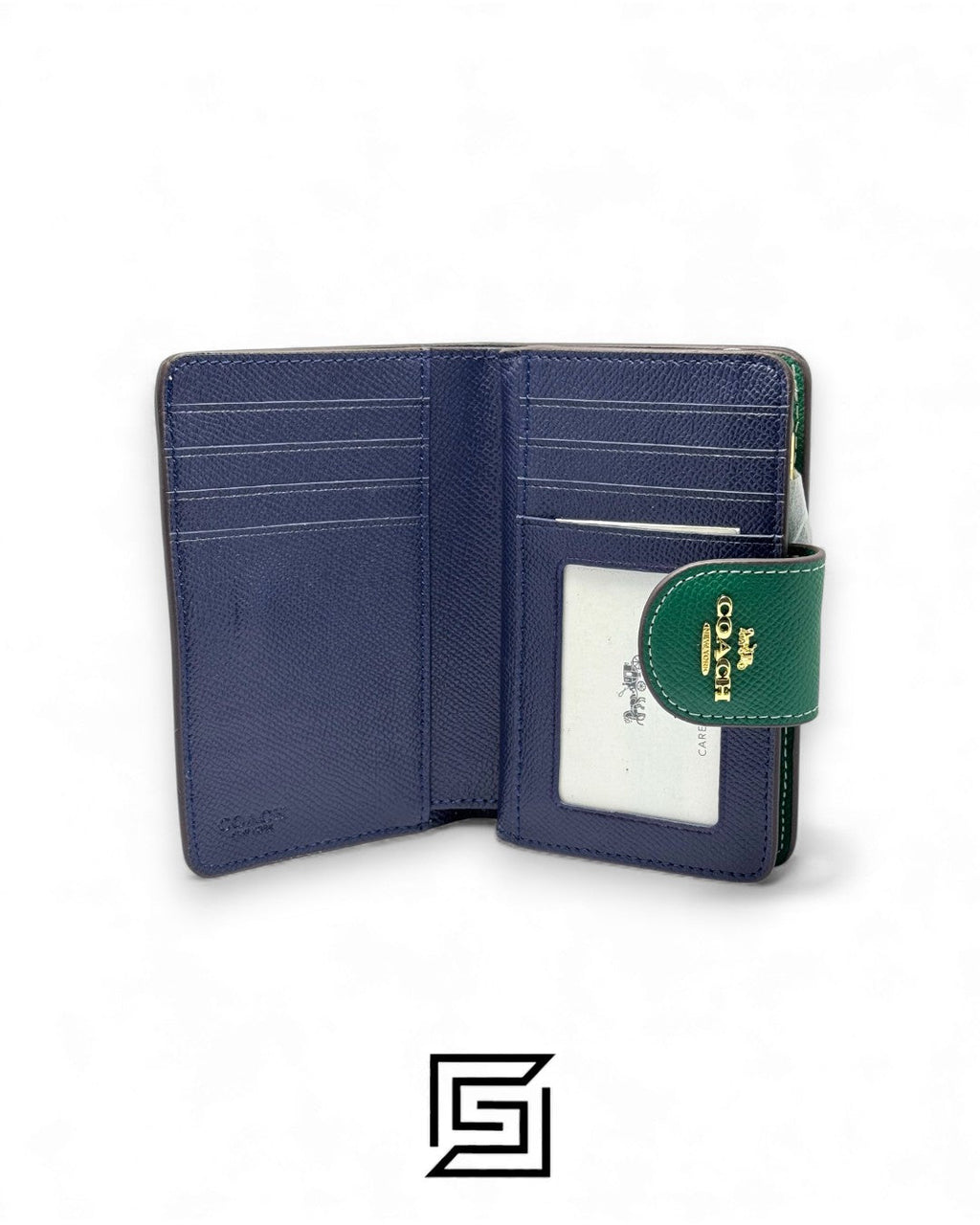 Coach Medium Corner Zip Wallet Green Style No. C6390