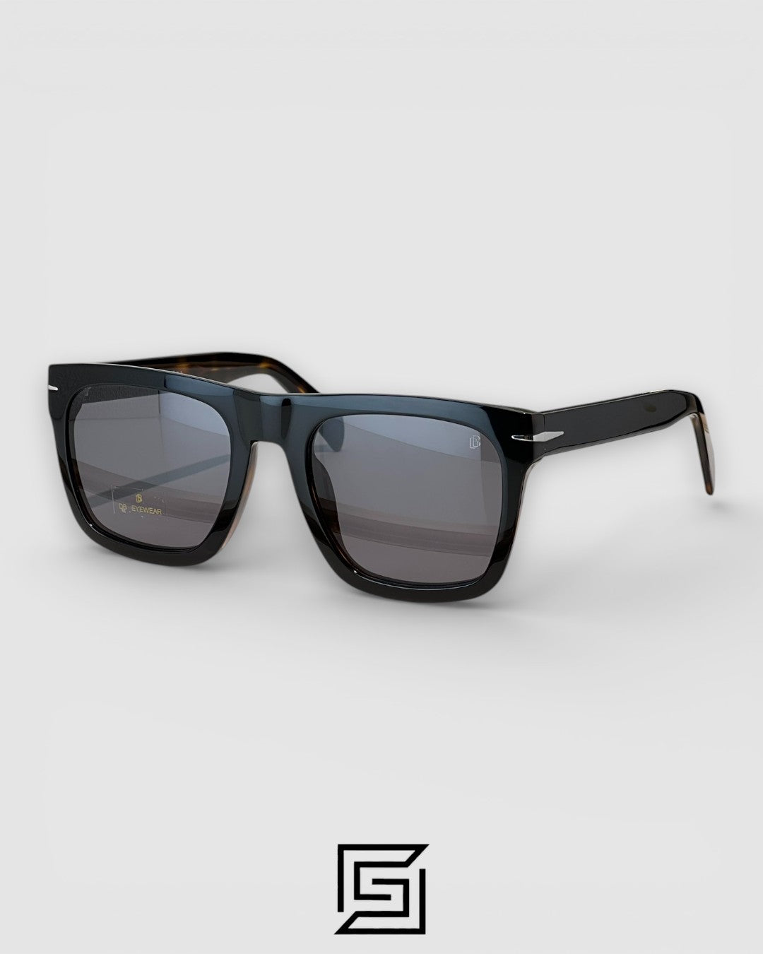 DB7000/FLAT Black and Tiger Frame With Black Lenses