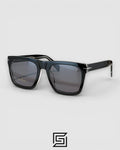 David Beckham DB7000/F Flat Black and Transparent Frame with Black Lenses