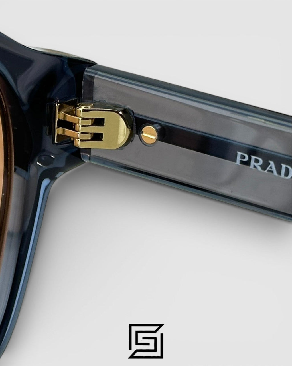 Prada SPR A16 Transparent Blue Frame with Red Lenses