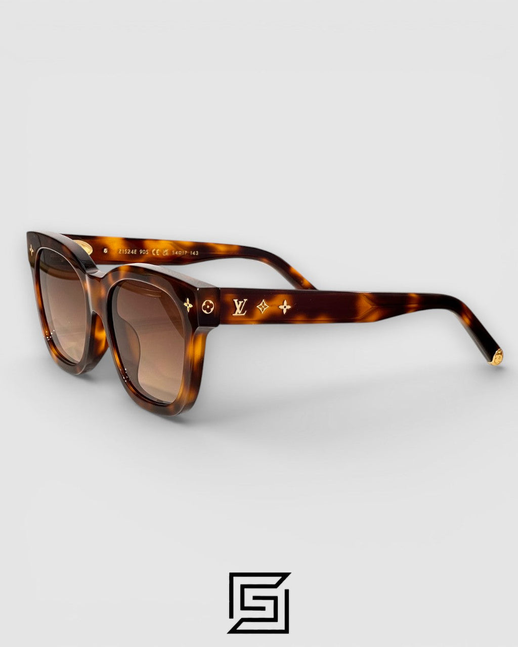 Louis Vuitton Z1524E Tiger Brown Frame with Honey Lenses
