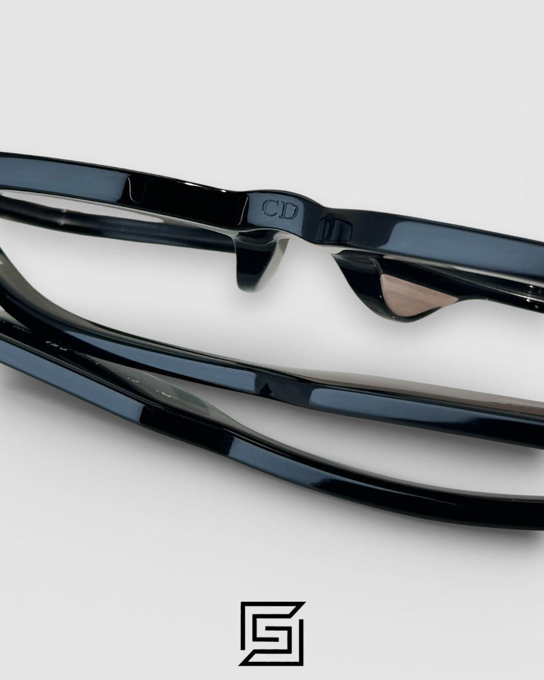 Dior Signature S51 Black Frame with Gold Logo Luxury Optical Glasses