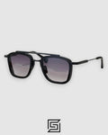 John Dalia BARD C301 Grey Lenses and Black Frame Sunglasses
