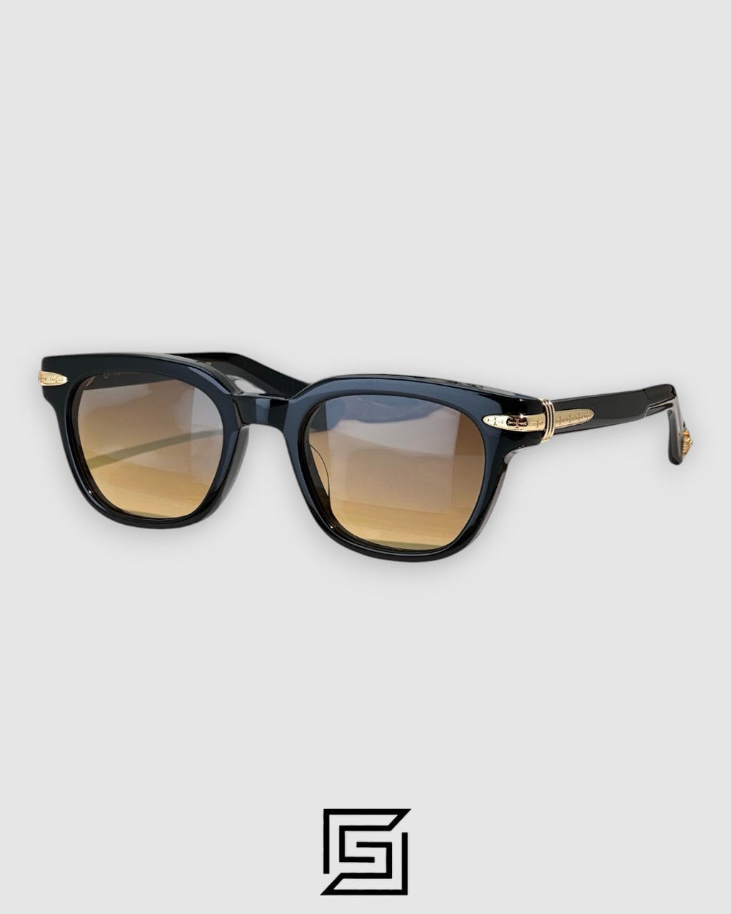 Product Title: Chrome Hearts DRIPPIN Brown Lenses With Black Square Sunglasses
