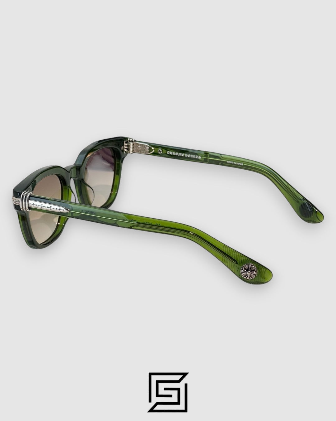 Chrome Hearts DRIPPIN Honey Lenses With Transparent Green Sunglasses