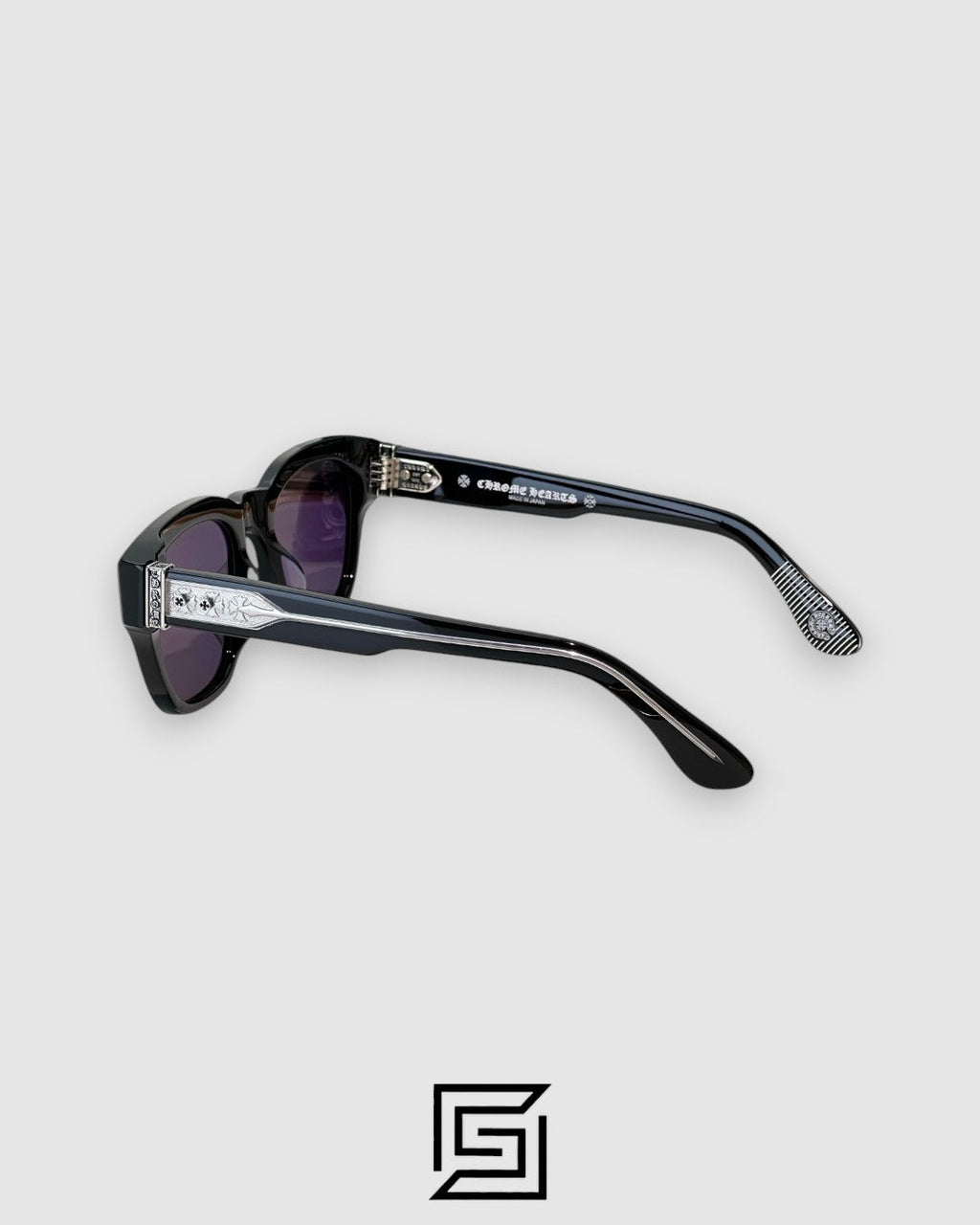 Chrome Hearts MIDIXATHRLL II Black Lenses With Black Frame Sunglasses