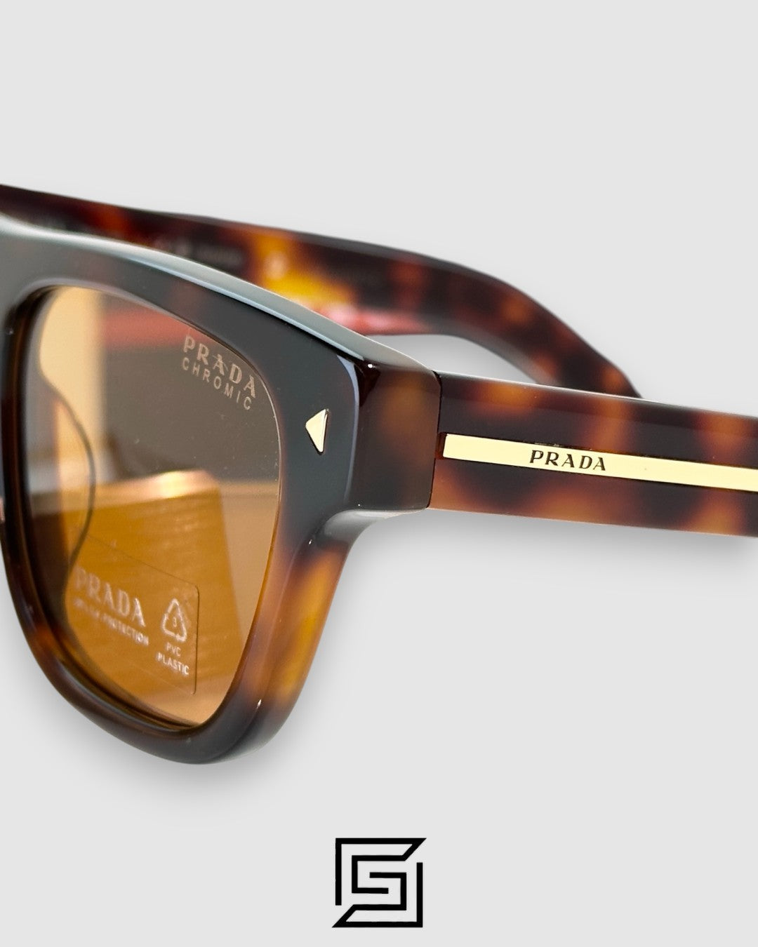 Prada SPR B12 Brown Lenses Tiger Brown Frame