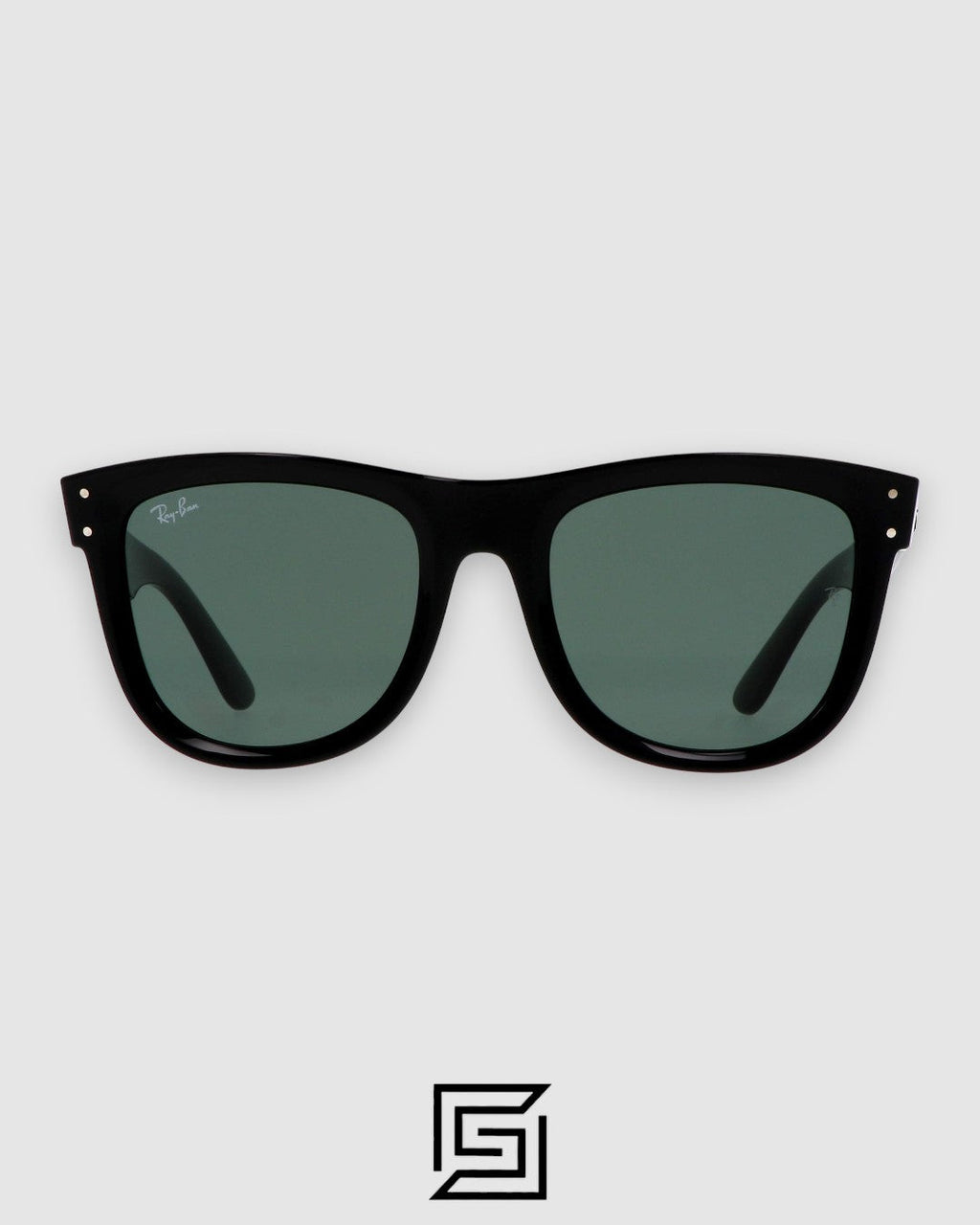 Ray-Ban RB0501 Boyfriend Reverse Black Frame with Olive G15 Lenses