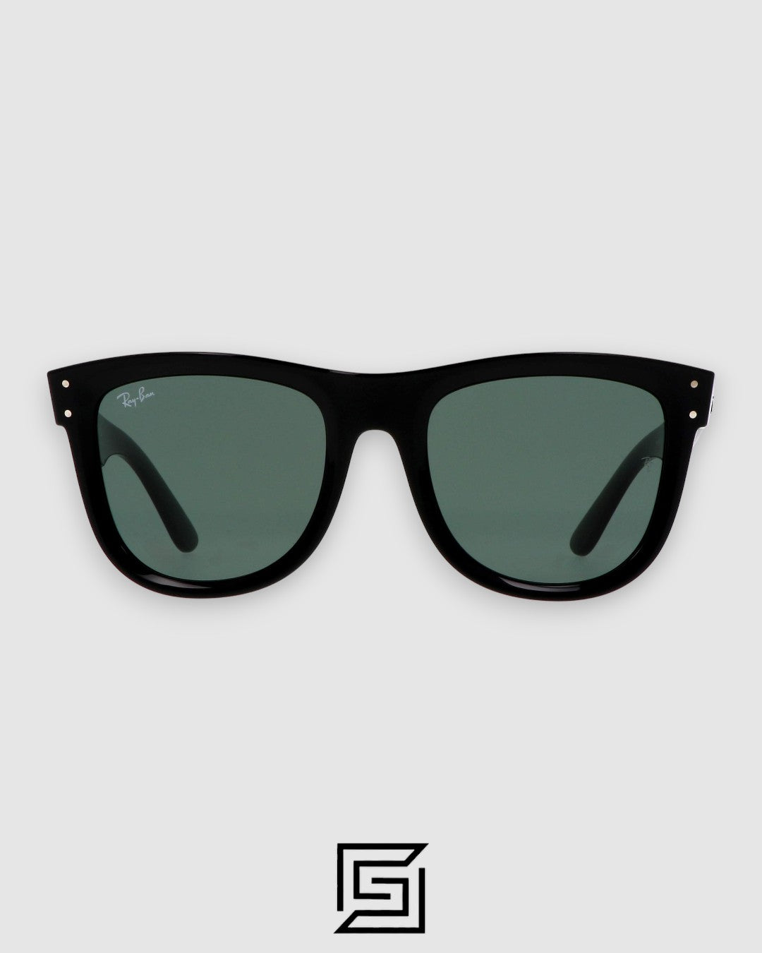Ray-Ban RB0501 Boyfriend Reverse Black Frame with Olive G15 Lenses