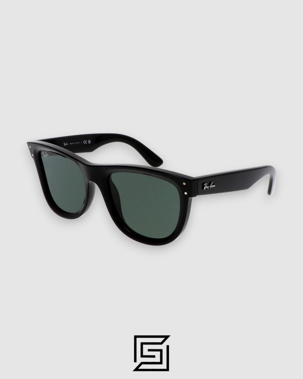 Ray-Ban RB0501 Boyfriend Reverse Black Frame with Olive G15 Lenses