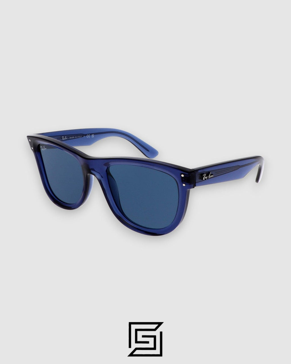 Ray-Ban RB0501 Boyfriend Reverse Transparent Blue Frame with Blue Lenses