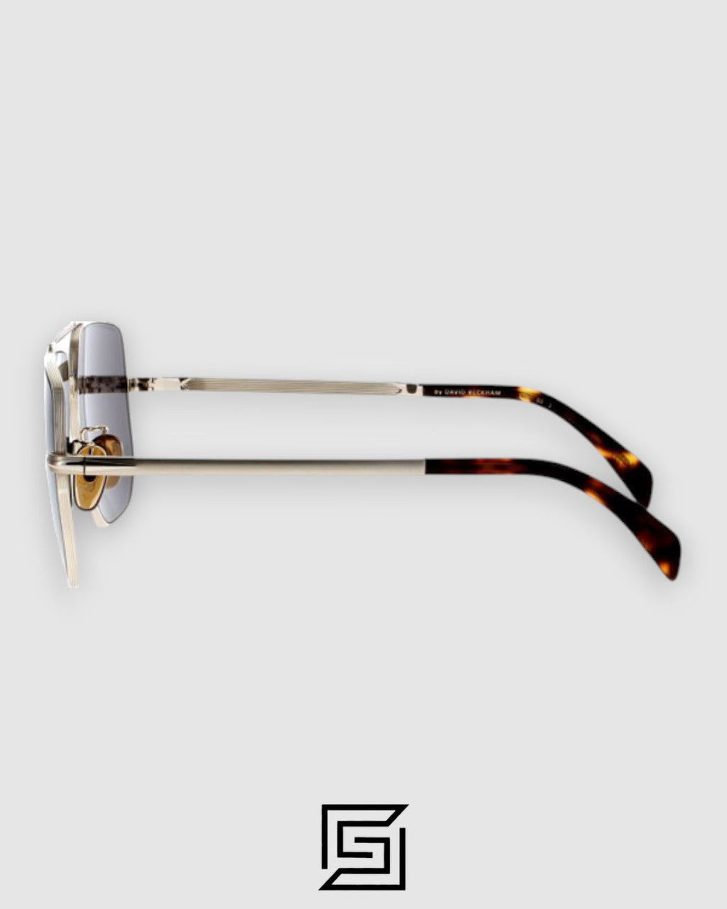 David Beckham DB7001 Silver Frame With Blue Lenses