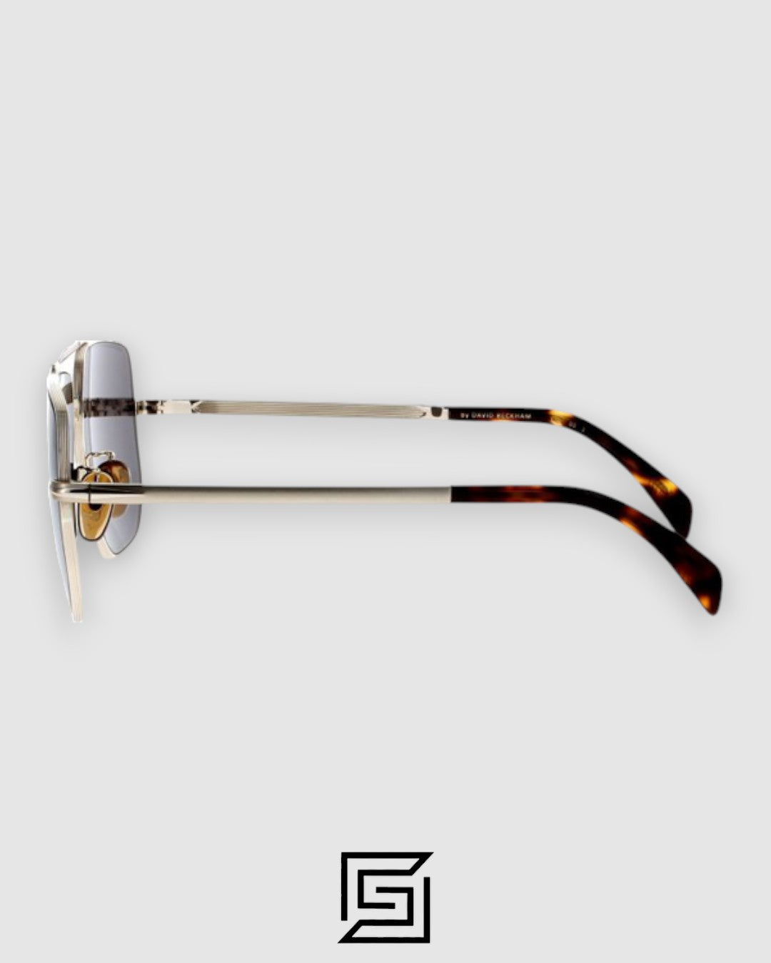 David Beckham DB7001 Silver Frame With Blue Lenses