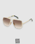 David Beckham DB7001 Gold Frame With Honey Lenses