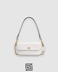 Coach Brook Flap Chain Bag White Style CAN90