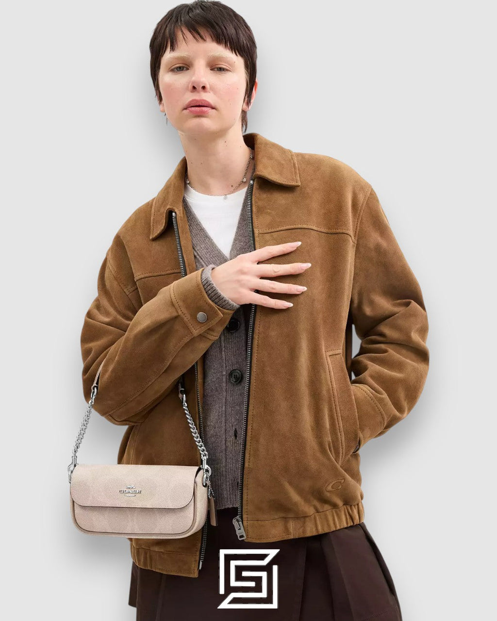 Coach Hailey Flap Bag In Signature Canvas Beige Style Number CAN70