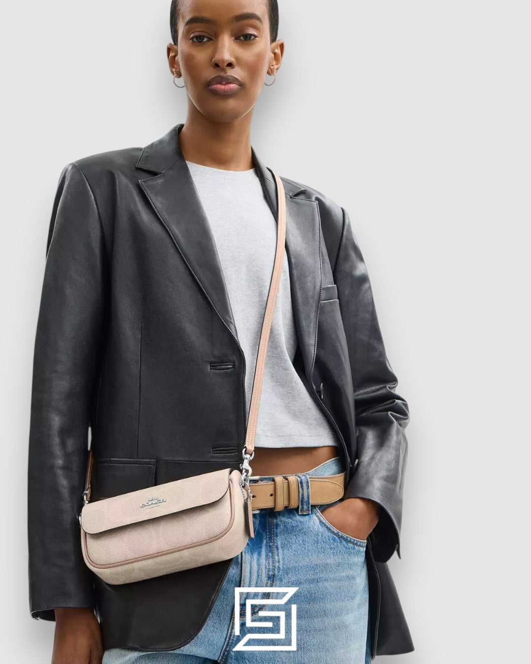 Coach Hailey Flap Bag In Signature Canvas Beige Style Number CAN70
