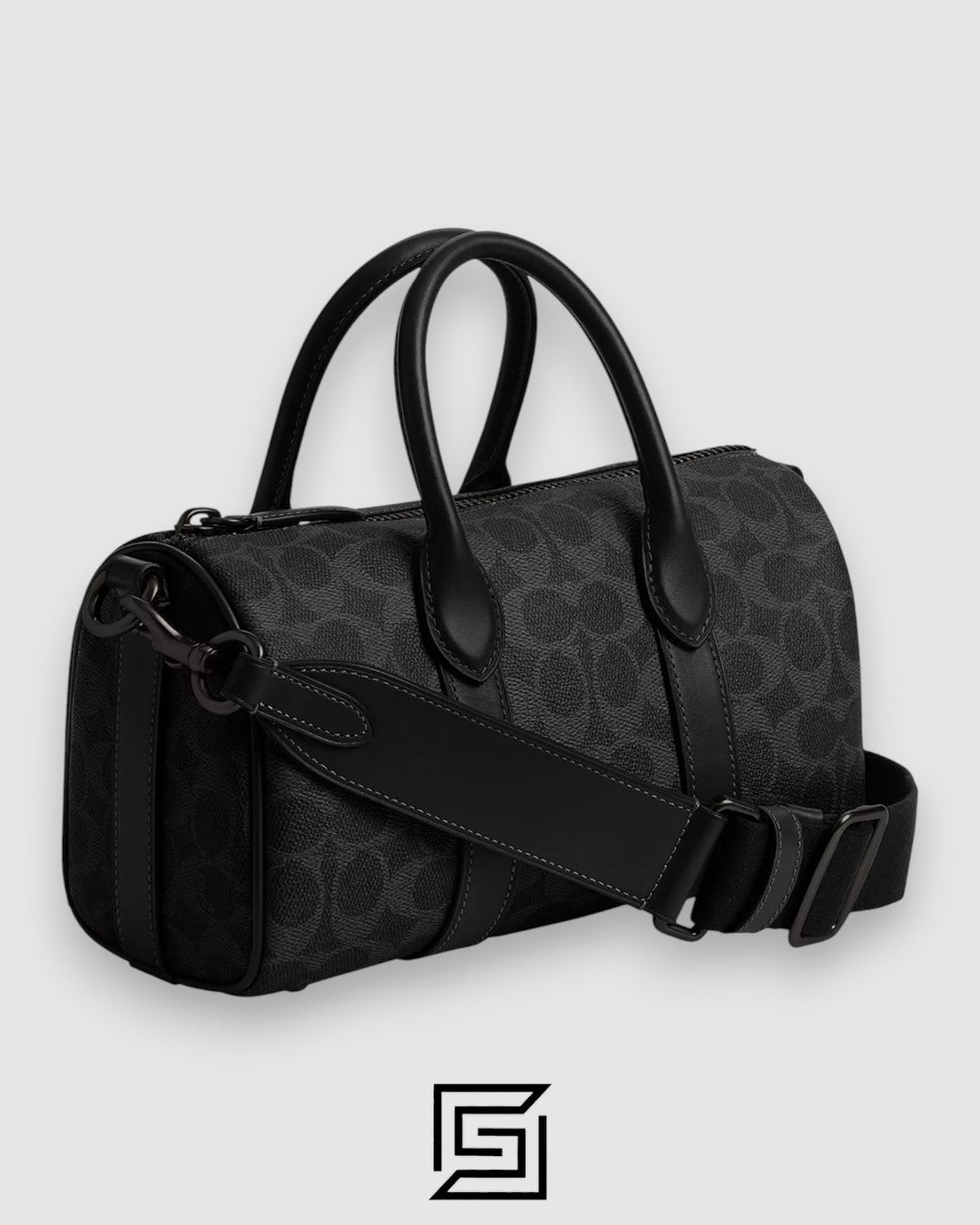 Coach Compass Bag 25 In Signature Canvas Grey Style Number CCF49