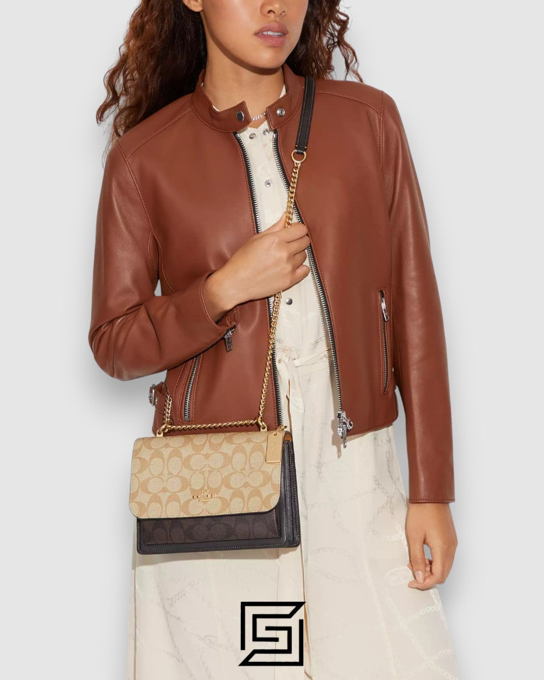 Coach Klare Crossbody Bag In Blocked Signature Canvas Style Number CE866
