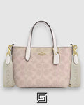 City Mini Tote Bag In Signature Canvas White CW032