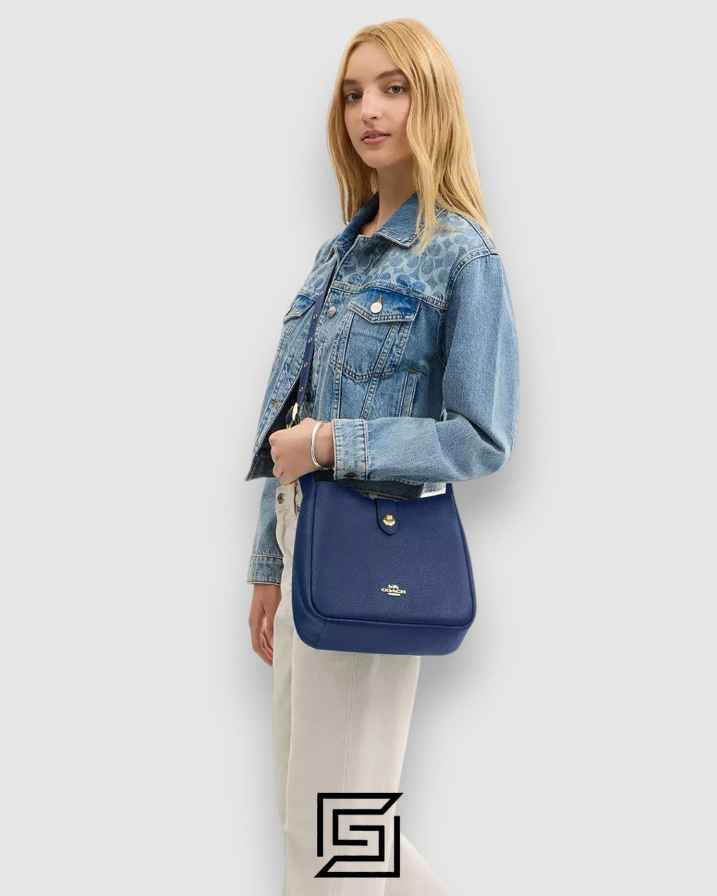 Coach Hadley Mini Crossbody Bag Blue CAL60
