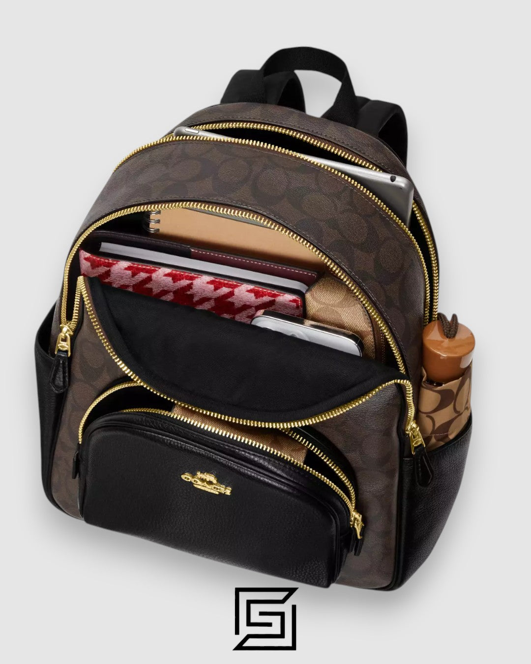 Coach Court Backpack In Signature Canvas C5671