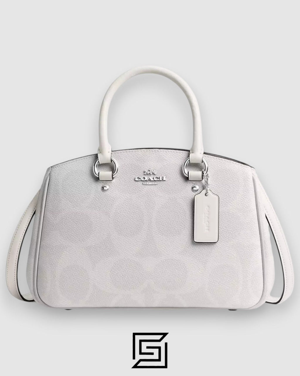 COACH Savannah Small Carryall Bag In Signature Canvas White CAL53