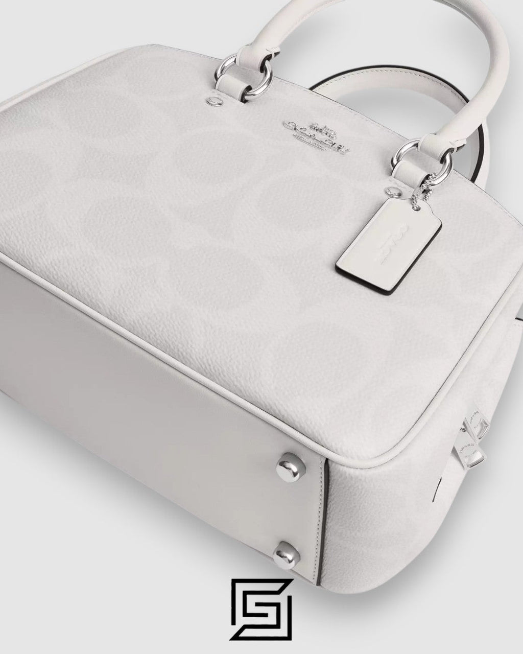 COACH Savannah Small Carryall Bag In Signature Canvas White CAL53