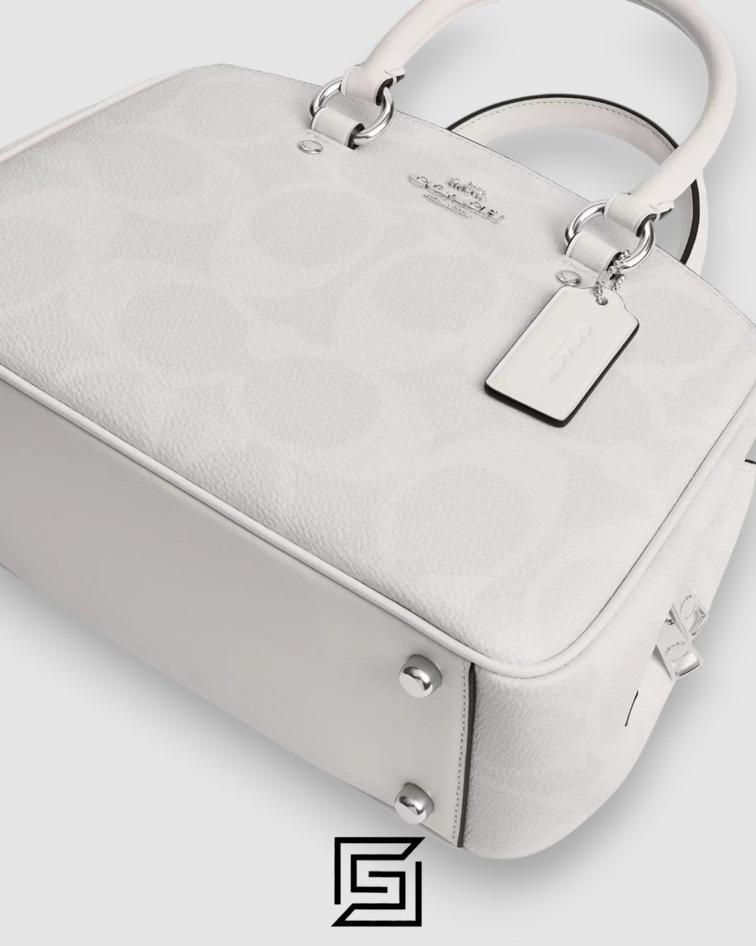 COACH Savannah Small Carryall Bag In Signature Canvas White CAL53