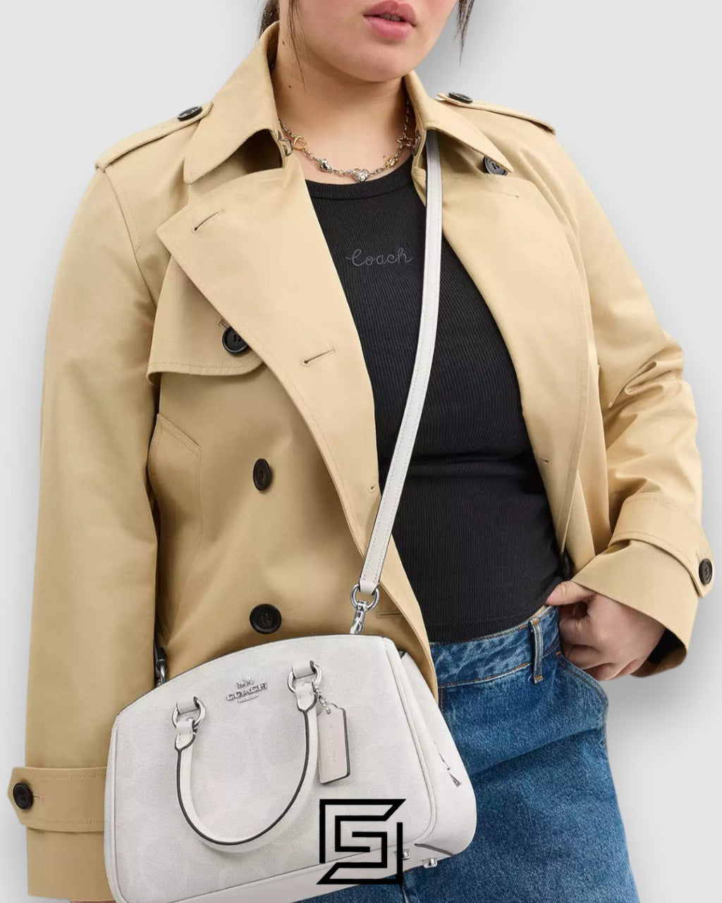 COACH Savannah Small Carryall Bag In Signature Canvas White CAL53