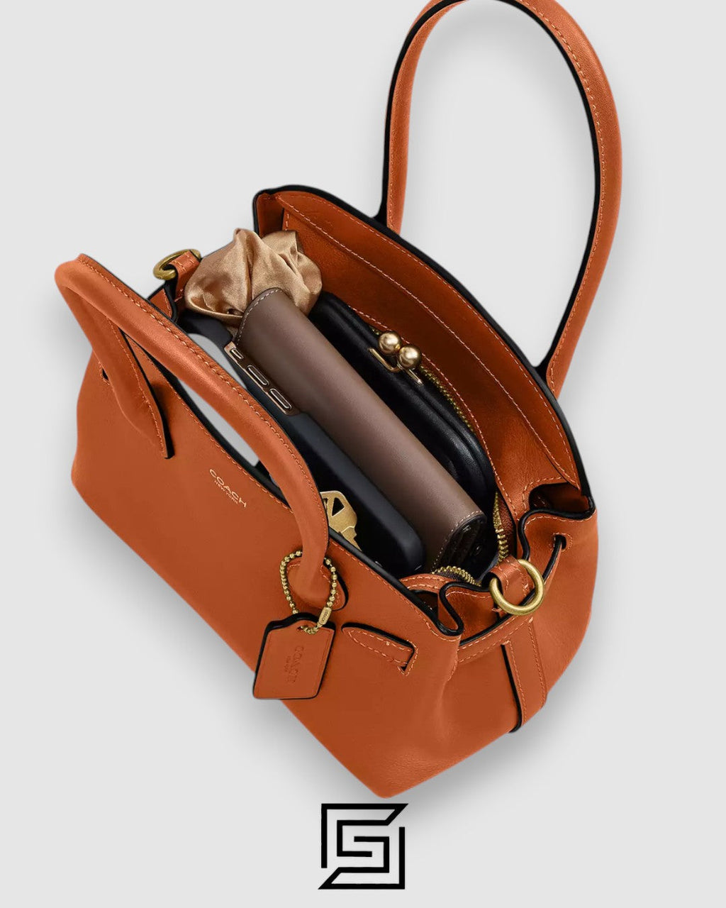 COACH Soft Empire Carryall Bag Toffee 21 CCY99