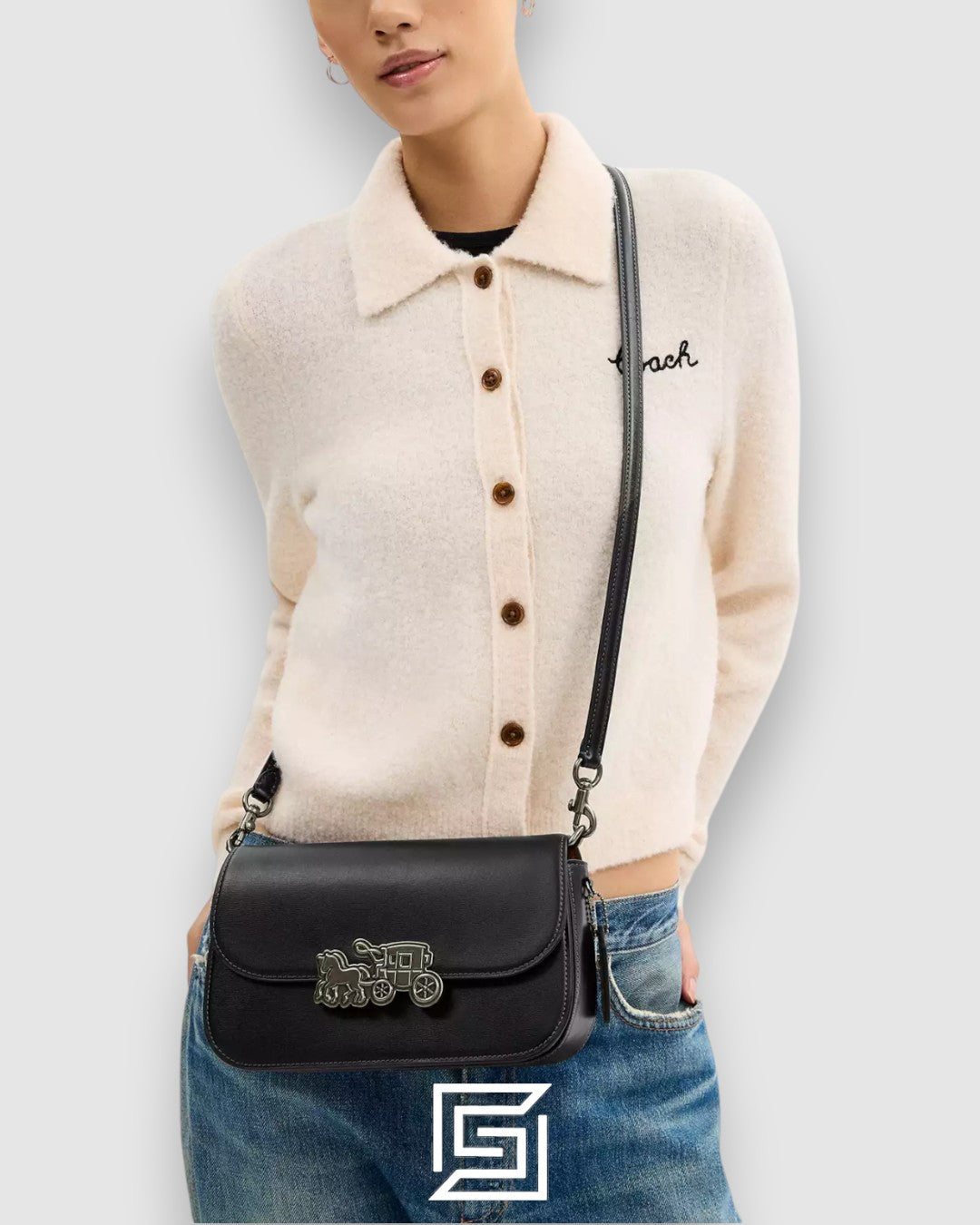 Coach Harper Shoulder Bag Black Style Number CE65