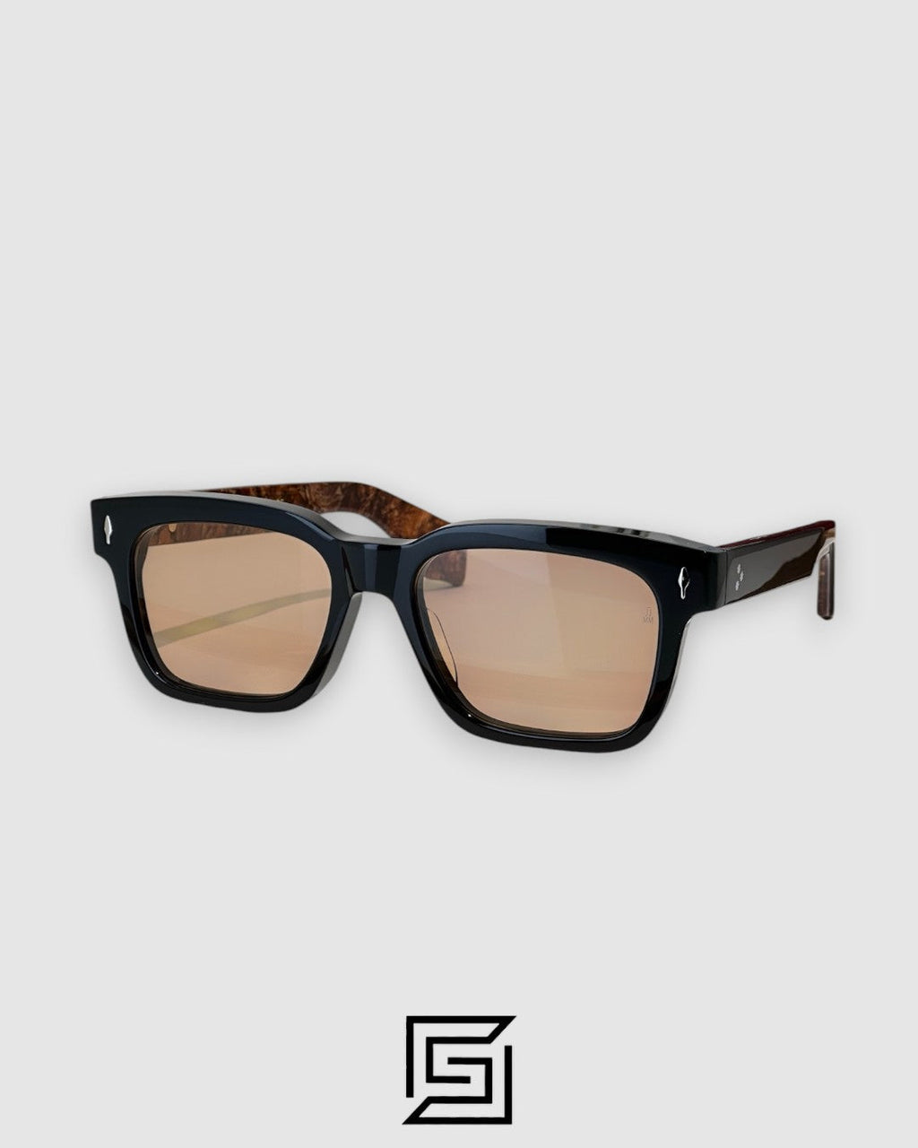 Jacques Marie Mage MOLINO Sunglasses - BLACK-AMBER