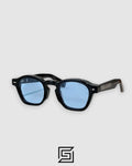 Jacques Marie Mage ZEPHIRIN 十周年 Sunglasses - BLACK-BLUE