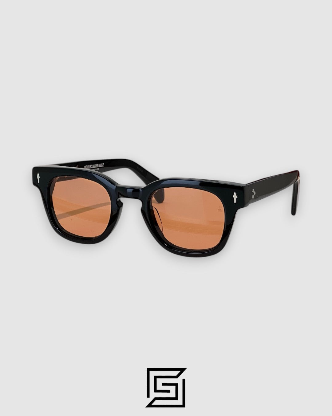 Jacques Marie Mage JULIENI Sunglasses - BLACK-AMBER