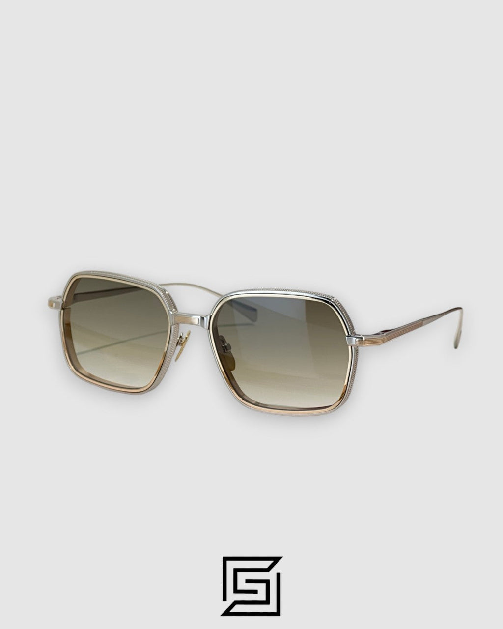 Jacques Marie Mage ADMIRAL Sunglasses - gold x silver -green