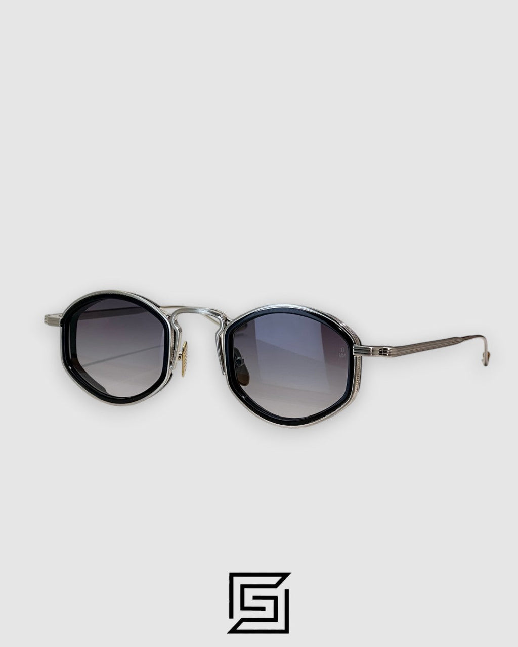 Jacques Marie Mage ARAGON Sunglasses - silver x black -grey