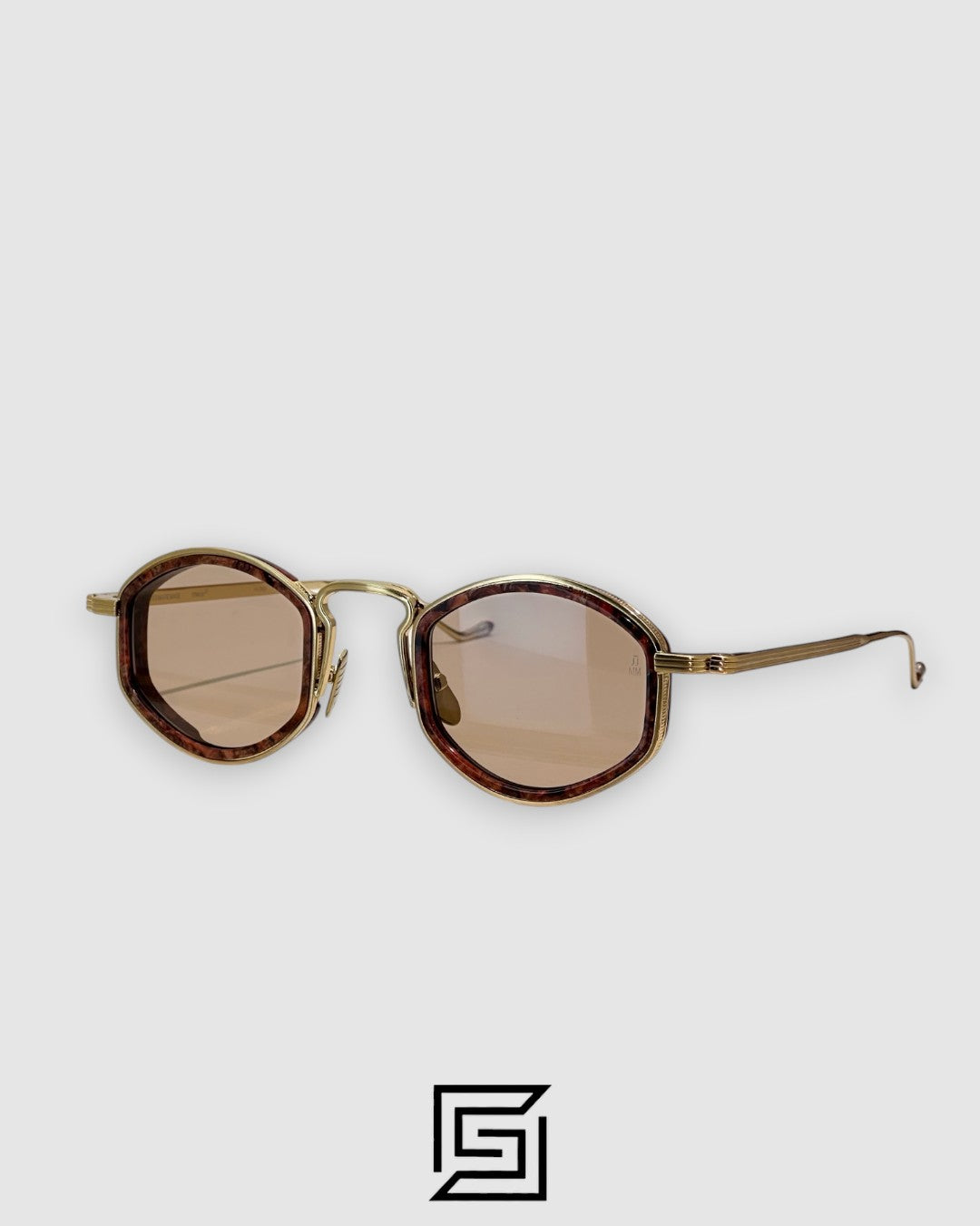 Jacques Marie Mage ARAGON Sunglasses - gold x tiger - honey
