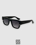 SEKTON DTS122 Sunglasses - BLACK-BLACK SILVER