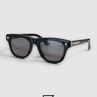 Chrome Hearts TRITITSAGAIN Black Full-Rim Sunglasses with Zeiss Blue Lenses - BLACK_BLACK