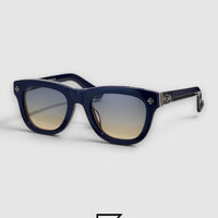 Chrome Hearts TRITITSAGAIN Black Full-Rim Sunglasses with Zeiss Blue Lenses - blue_blue