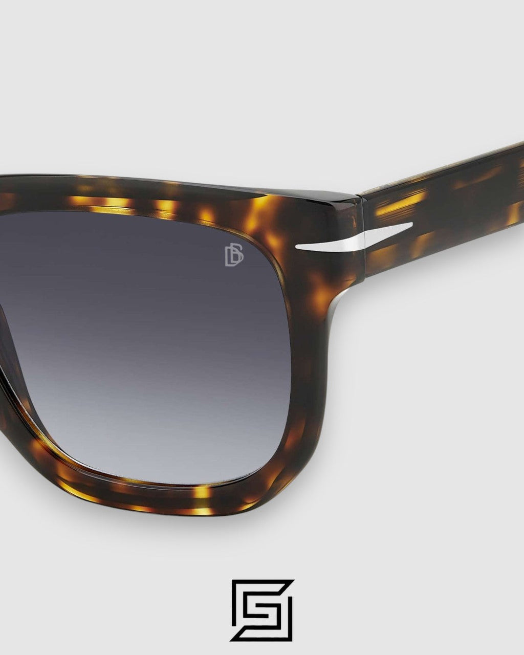 David Beckham DB7118 Tiger Brown Frame With Grey Lenses
