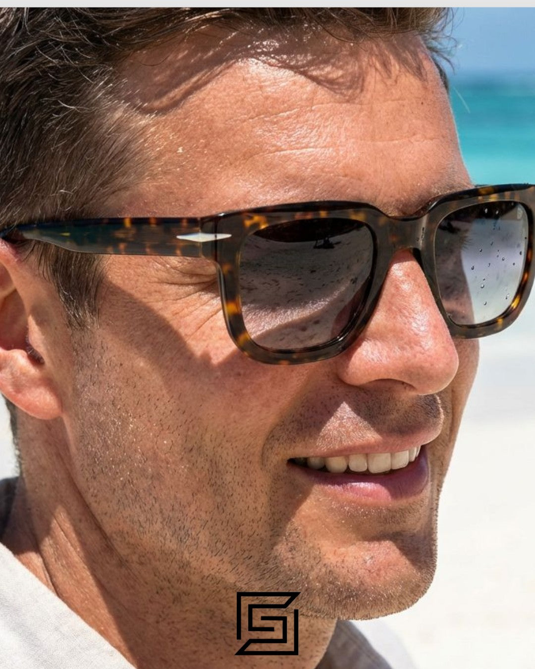 David Beckham DB7118 Tiger Brown Frame With Grey Lenses