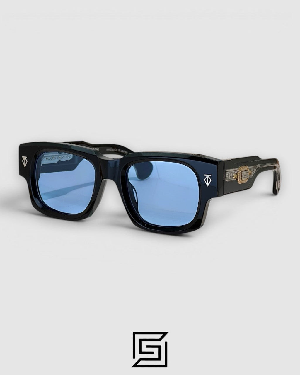 DUSENBERG Brown Two Tone Frame Brown Lenses - BLACK-BLUE