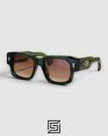 DUSENBERG Brown Two Tone Frame Brown Lenses - olive