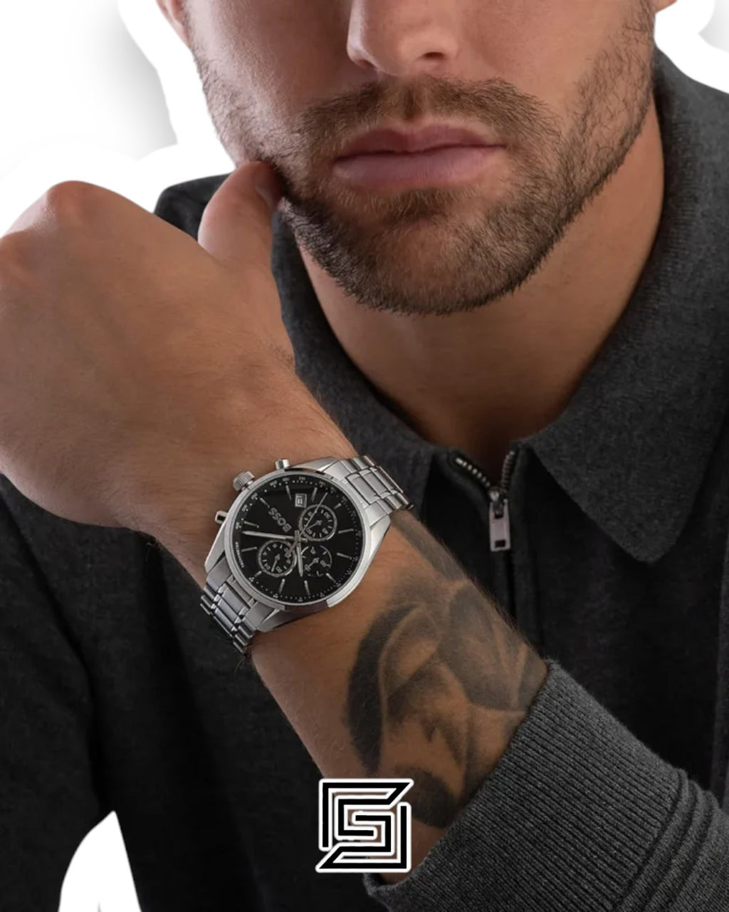Boss 1514251 Chronograph Black Dial Stainless Steel Men's Watch
