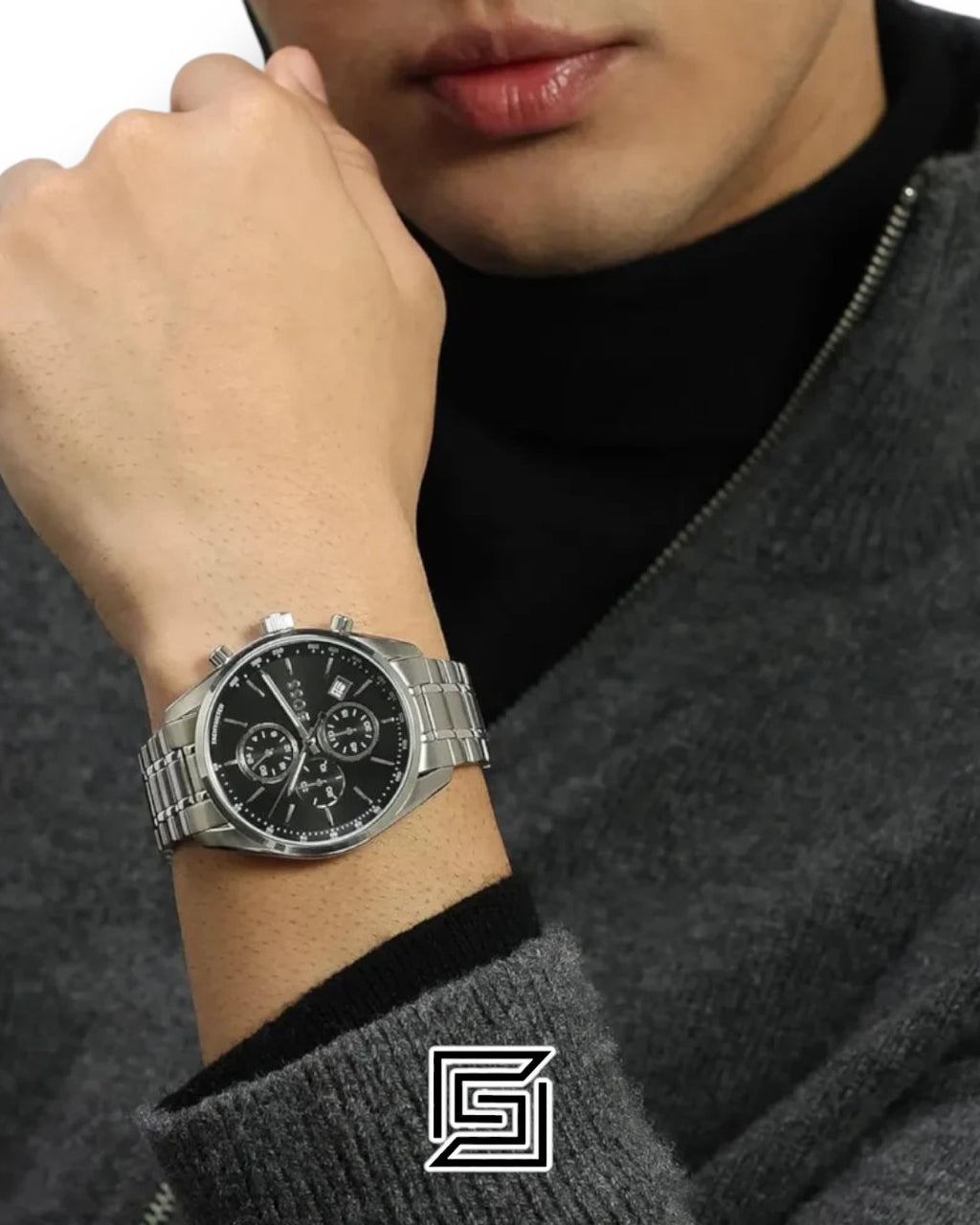 Boss 1514251 Chronograph Black Dial Stainless Steel Men's Watch