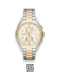 Emporio Armani AR11605 Two-Tone Stainless Steel Chronograph Watch with Champagne Dial