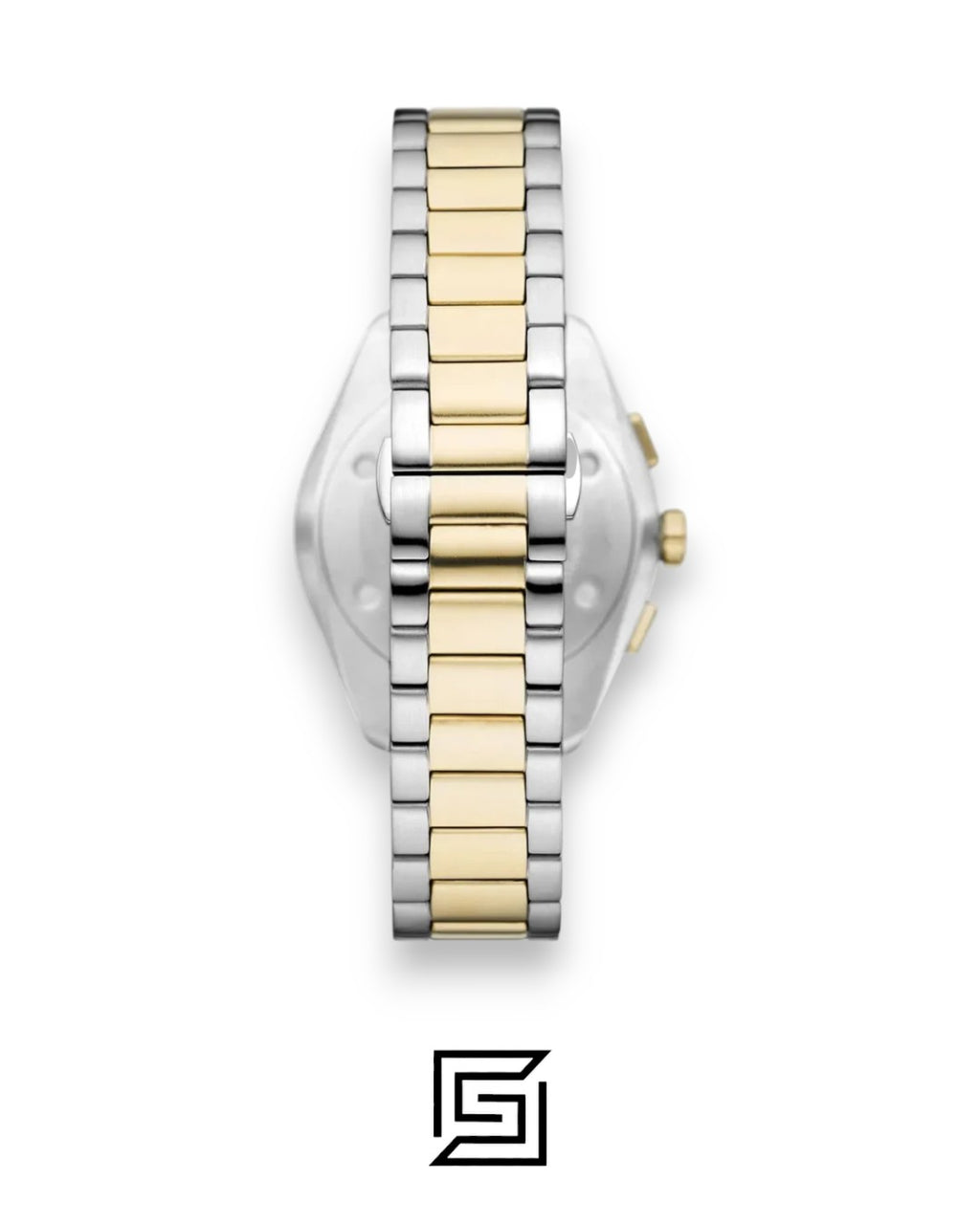 Emporio Armani AR11605 Two-Tone Stainless Steel Chronograph Watch with Champagne Dial