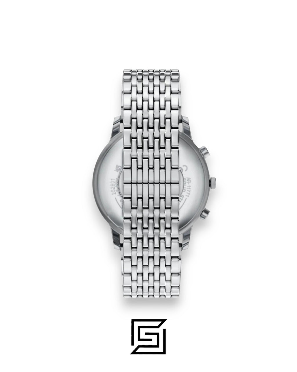 Emporio Armani AR1648 Men's Silver Stainless Steel Blue Dial Watch
